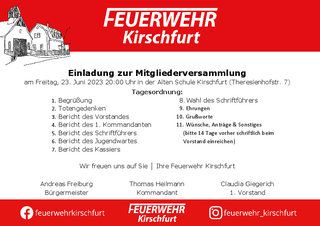 Generalversammlung FFW Kirschfurt